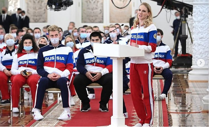 Встреча с олимпийской сборной России